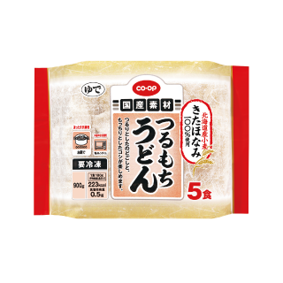 北海道産小麦きたほなみ100％使用 つるもちうどん